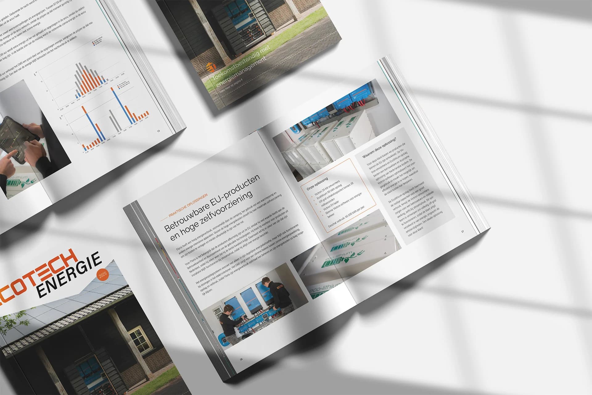 Opengeklapte brochure EcoTech Energie