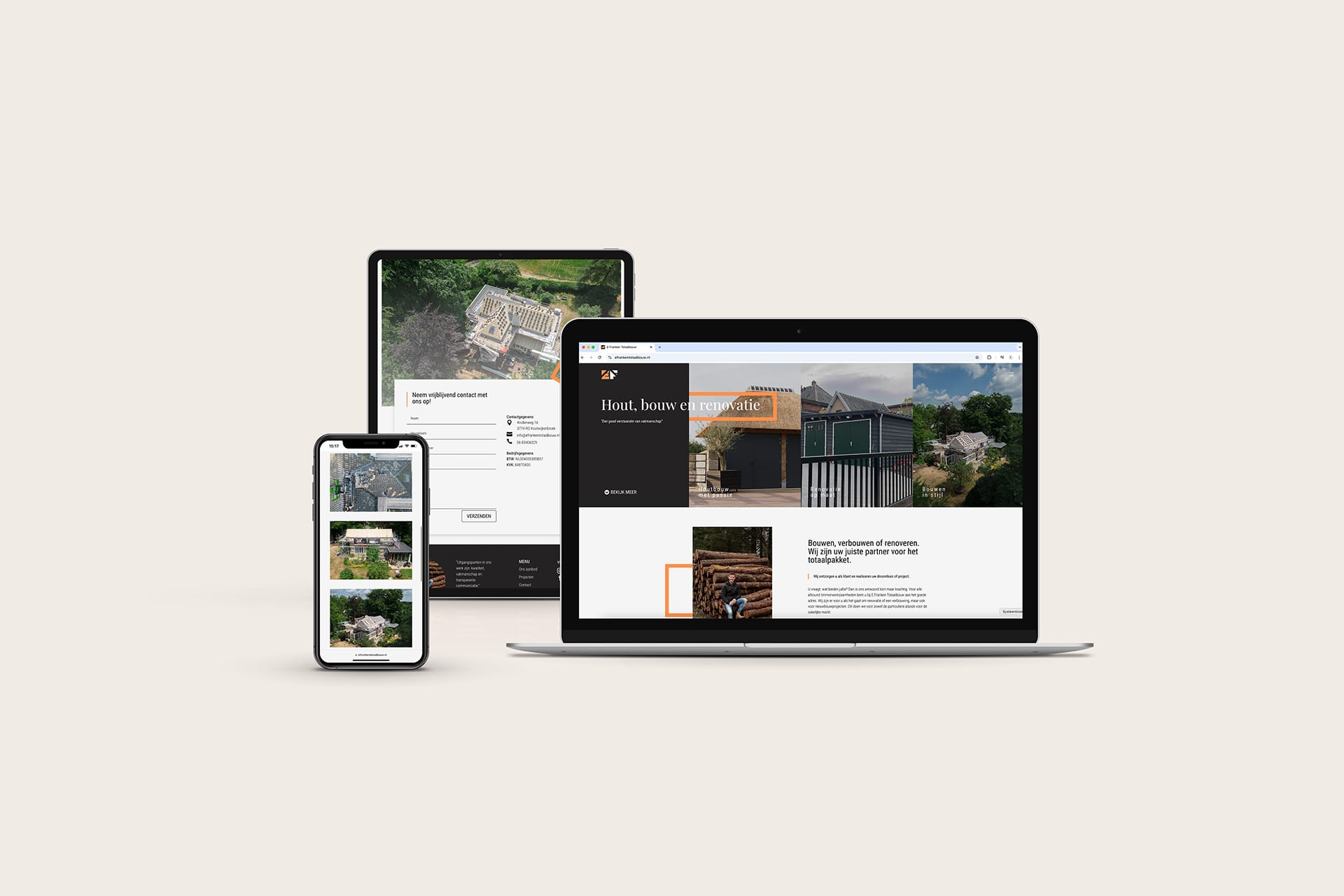E. Franken Totaalbouw gaat online