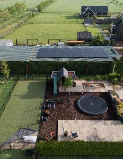 Een foto van een zonnepanelen project van EcoTech in Otterlo, gefotografeerd door Visulions.